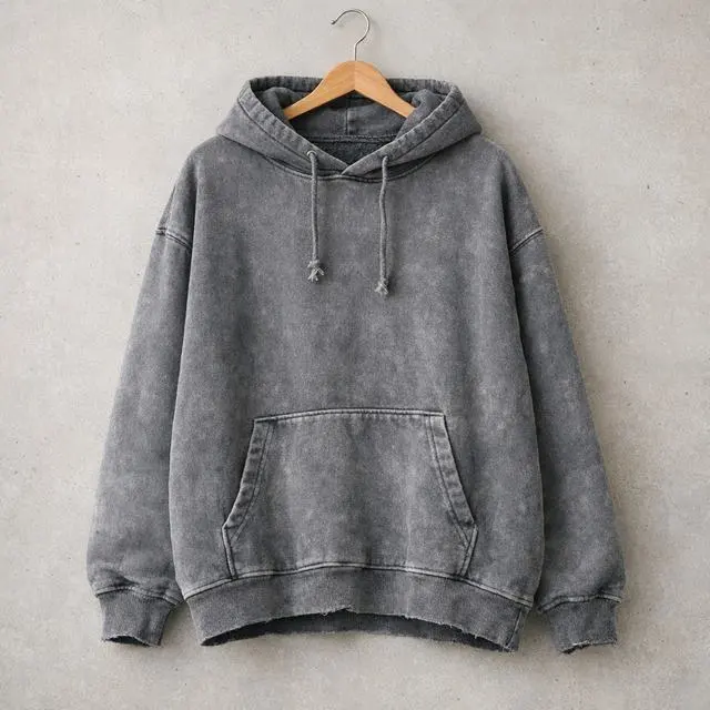 Hoodie Oversize Xám Tro
