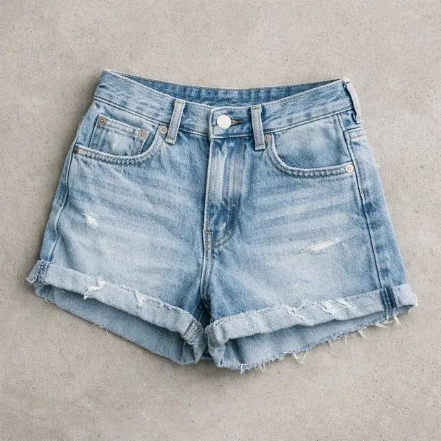 Quần Short Denim Wash